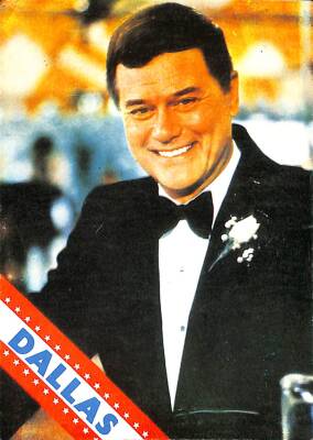 Dallas (J. R. Ewing) Larry Hagman Kartpostal KRT10633 - 1