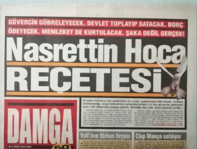 Damga Gazetesi 12 Nisan 2002 Başımıza Yeni Bir Kurul Daha Kuruldu -GZ37075 - 1