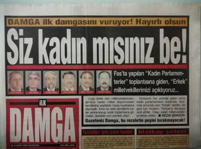 Damga Gazetesi 18 Mart 2002 Fenerbahçeliler Ulusoyu Protesto Yürüyüşü Yaptı -GZ37396 - 1