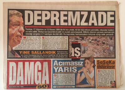 Damga Gazetesi 24 Mayıs 2002 - Depremzade Devlet Derem Vergisinden 2.7 Katrilyon Lira Kar Etti GZ26500 - 1