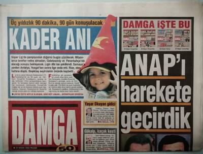 Damga Gazetesi 28 Nisan 2002 ANAP Nihayet Harekete Geçti -GZ37394 - 1