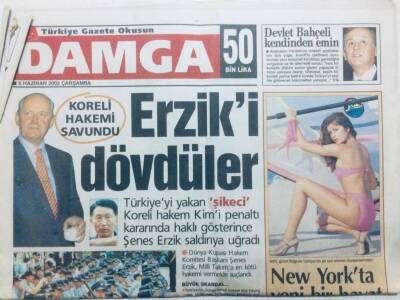 Damga Gazetesi 5 Haziran 2002 - Şenes Erziki Dövdüler GZ42600 - 1