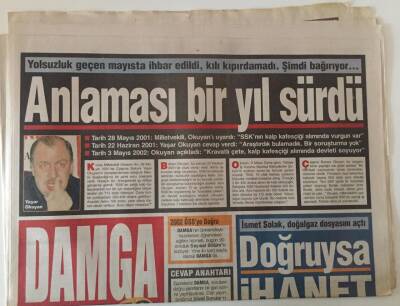 Damga Gazetesi 7 Mayıs 2002 - Kanser Riski Artıyor GZ28216 - 1