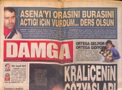Damga Gazetesi 8 Ocak 2003 - Psikopat Ahmet Demir Asena'yı Vurduğunu Söyledi - Ortega Japonya'ya Gitmek İstiyor GZ158601 - Gökçekoleksiyon