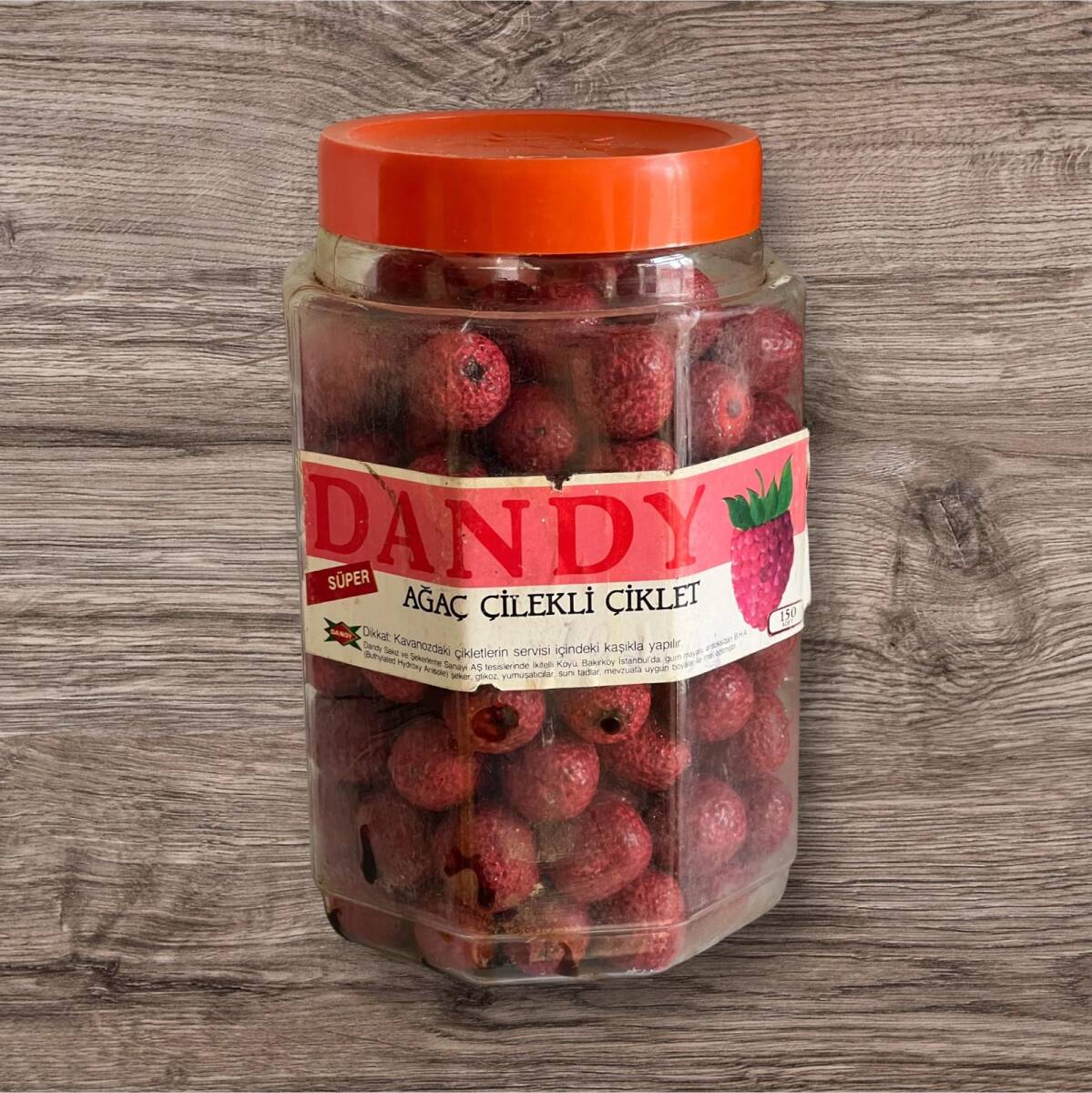 DANDY 1980s Ağaç Çilekli Çiklet Sakız Açılmamış Kutu # SKZ1762 - 3
