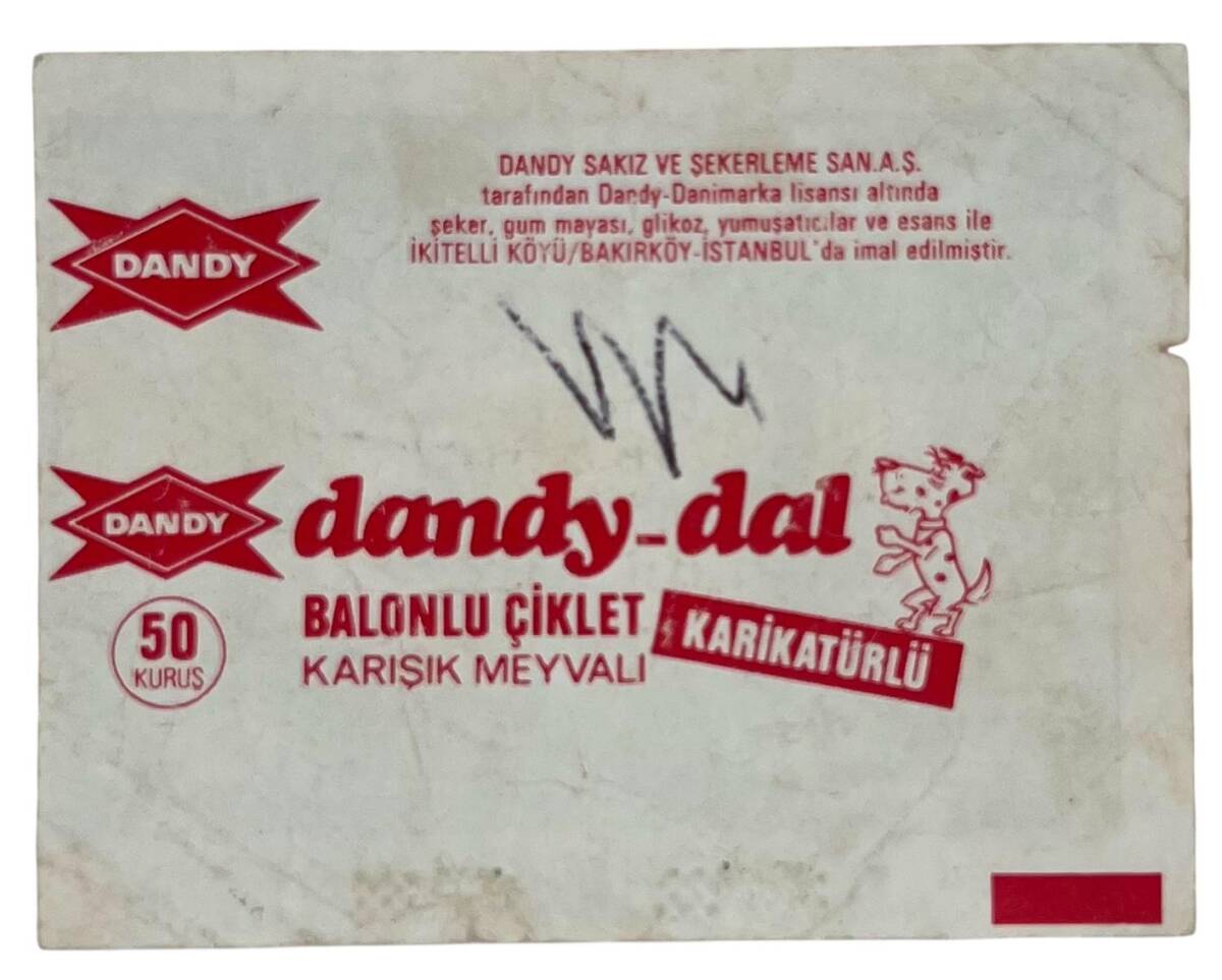 DANDY DAL No 10 Sakız Kağıdı Stickers # SKZ1389(E) - 2
