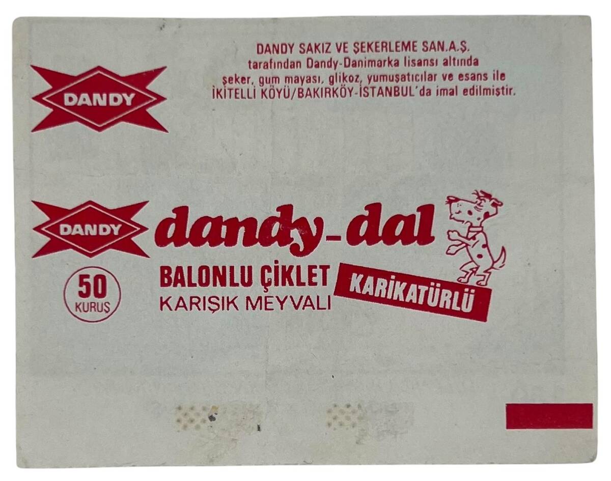 DANDY DAL No 160 Sakız Kağıdı Stickers # SKZ1371(E) - 2