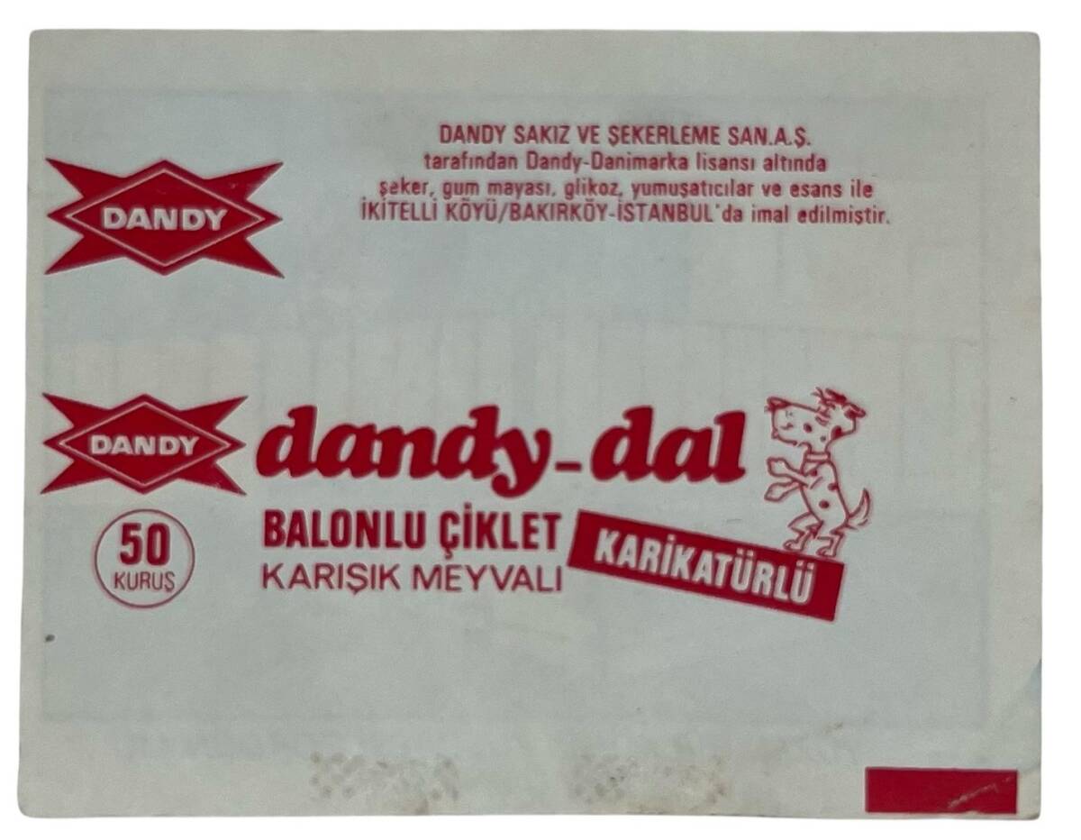 DANDY DAL No 17 Sakız Kağıdı Stickers # SKZ1382(E) - 2