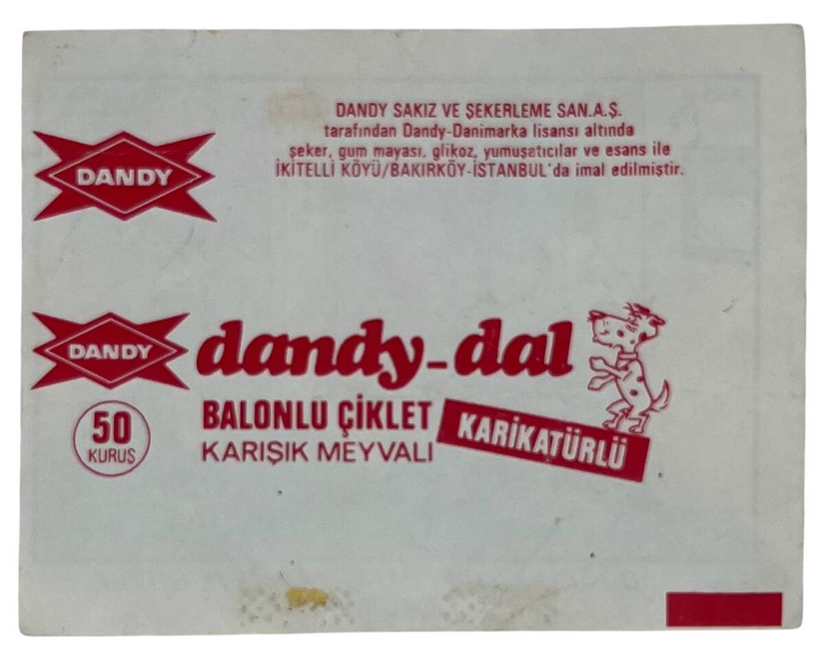 DANDY DAL No 18 Sakız Kağıdı Stickers # SKZ1381(E) - 2