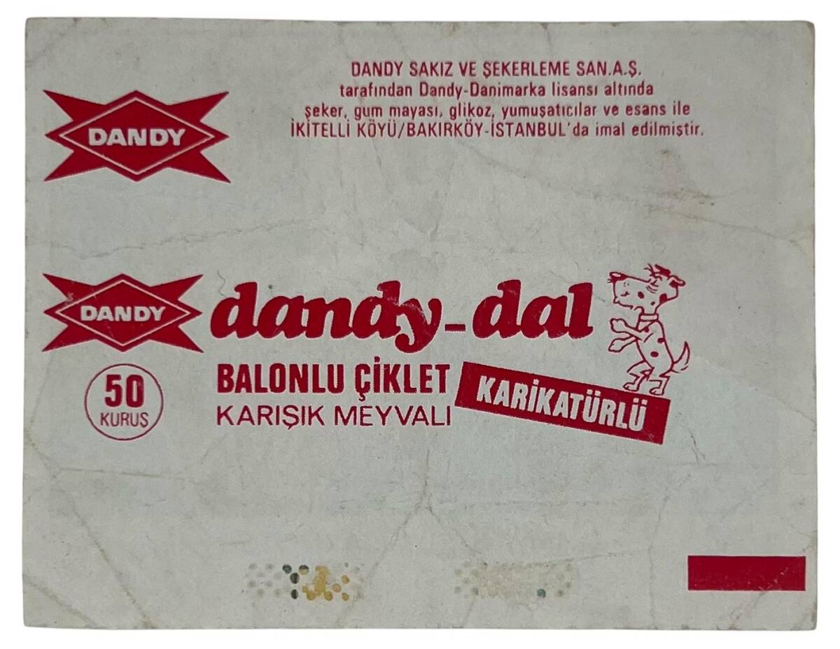 DANDY DAL No 196 Sakız Kağıdı Stickers # SKZ1367(E) - 2