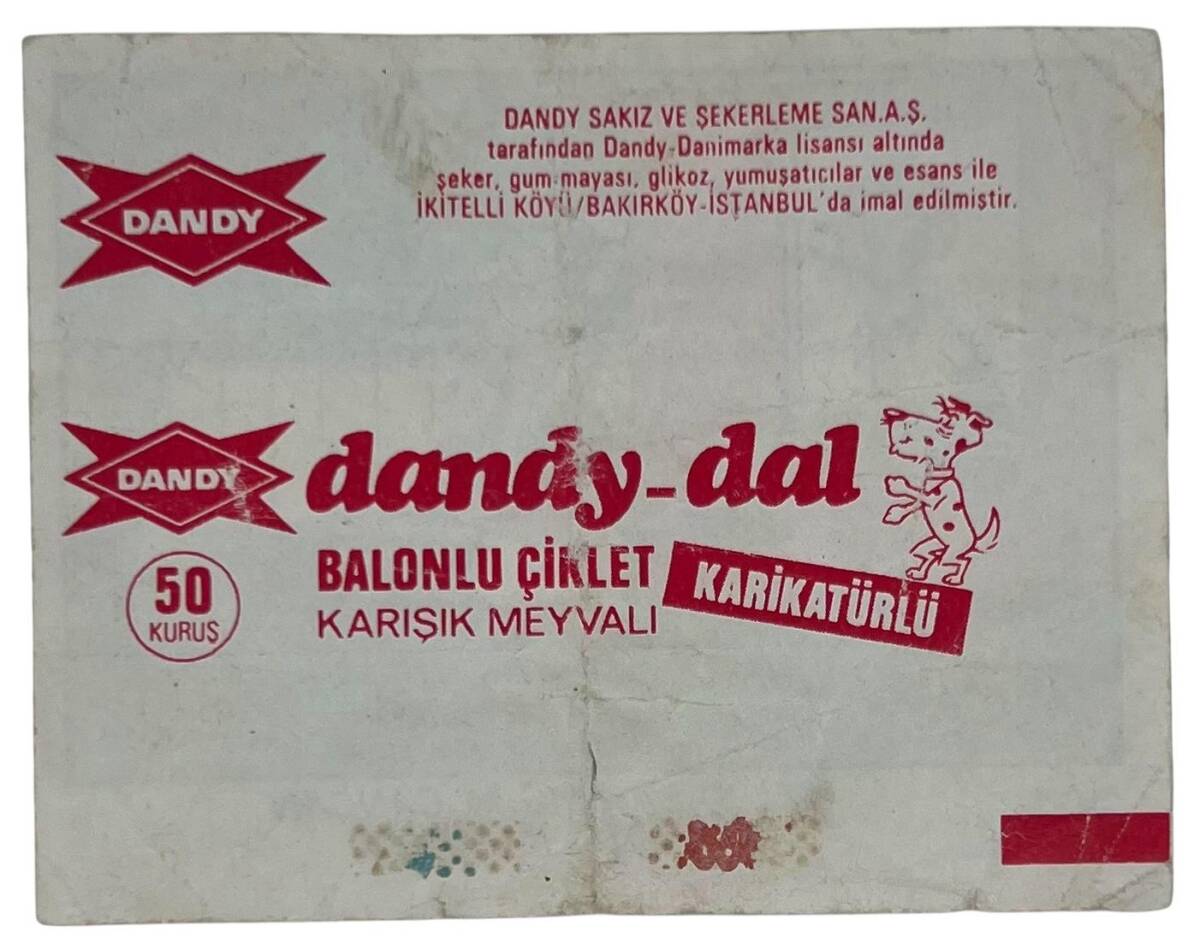 DANDY DAL No 303 Sakız Kağıdı Stickers # SKZ1361(E) - 2