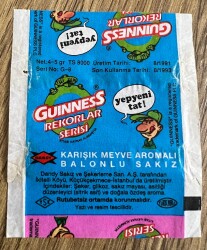 DANDY GUINNESS REKORLAR SERİSİ (DANDY) 1991 Sakız Sarma Kağıdı # SKZ1857 - 3