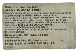 DANDY Sakızı 1960s Neşeli Bulmaca Serisi Seriisi Sakız Kağıdı Stickers No Q 3 # SKZ1135 - 2
