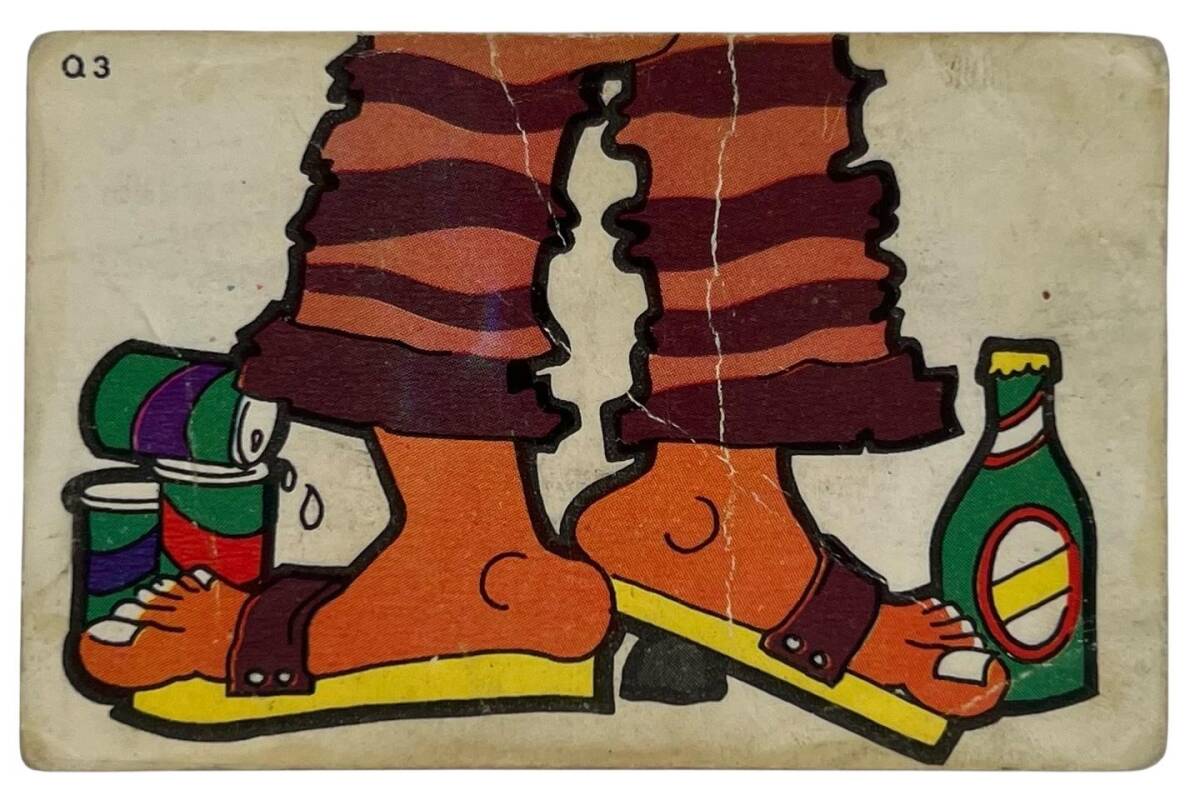 DANDY Sakızı 1960s Neşeli Bulmaca Serisi Seriisi Sakız Kağıdı Stickers No Q 3 # SKZ1135 - 3