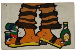 DANDY Sakızı 1960s Neşeli Bulmaca Serisi Seriisi Sakız Kağıdı Stickers No Q 3 # SKZ1124 - 1