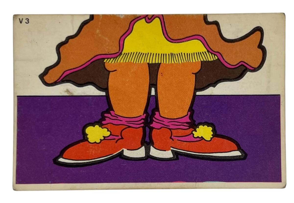 DANDY Sakızı 1960s Neşeli Bulmaca Serisi Seriisi Sakız Kağıdı Stickers No V 3 # SKZ1118 - 3