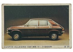DANDY Sakızı Otomobiller Serisi AUSTIN ALLEGRO 1300 MK 11-4-DOOR No: A 31 # SKZ1654 - 3