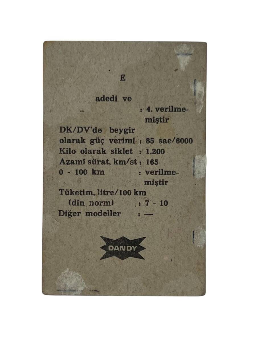 DANDY Sakızı Otomobiller Serisi -COLT CELESTE- No A 24 # SKZ11723 - 2