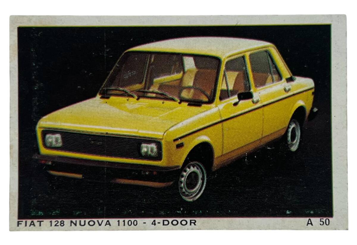 DANDY Sakızı Otomobiller Serisi -FIAT 128 NUOVA 1100-4-DOOR - No A 50 # SKZ1697 - 3