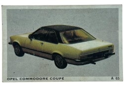 DANDY Sakızı Otomobiller Serisi OPEL COMMODORE COUPE No A 65 # SKZ1658 - 1