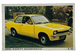 DANDY Sakızı Otomobiller Serisi OPEL KADETT SCANDINAVIA No: A 68 # SKZ1648 - 1