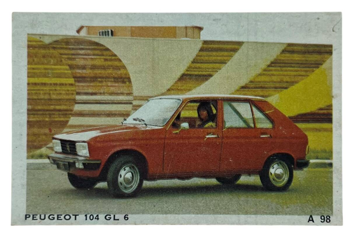 DANDY Sakızı Otomobiller Serisi -peugeot 104 gl 6 - No A 98 # SKZ11720 - 1