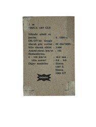 DANDY Sakızı Otomobiller Serisi -SIMCA 1307 GLS - No A 16 # SKZ1661 - 2