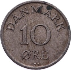 Danimarka 10 Ore 1951 ÇT YMP3762 - 1