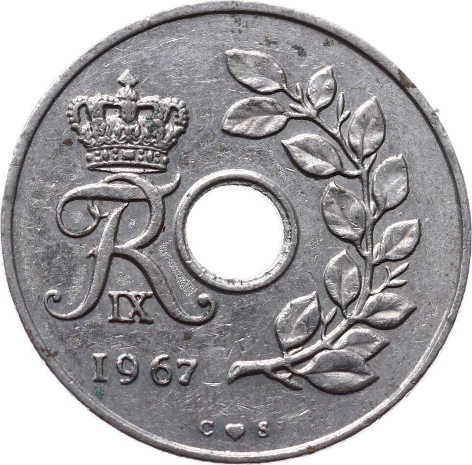 Danimarka 25 Ore 1967 ÇÇT YMP8386 - 2