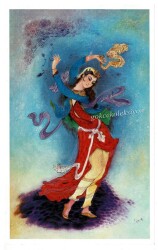 Dansçı Kız Kartpostal (Opr.Dr.Ali Rıza Jadidi) KRT7436 - Gökçekoleksiyon