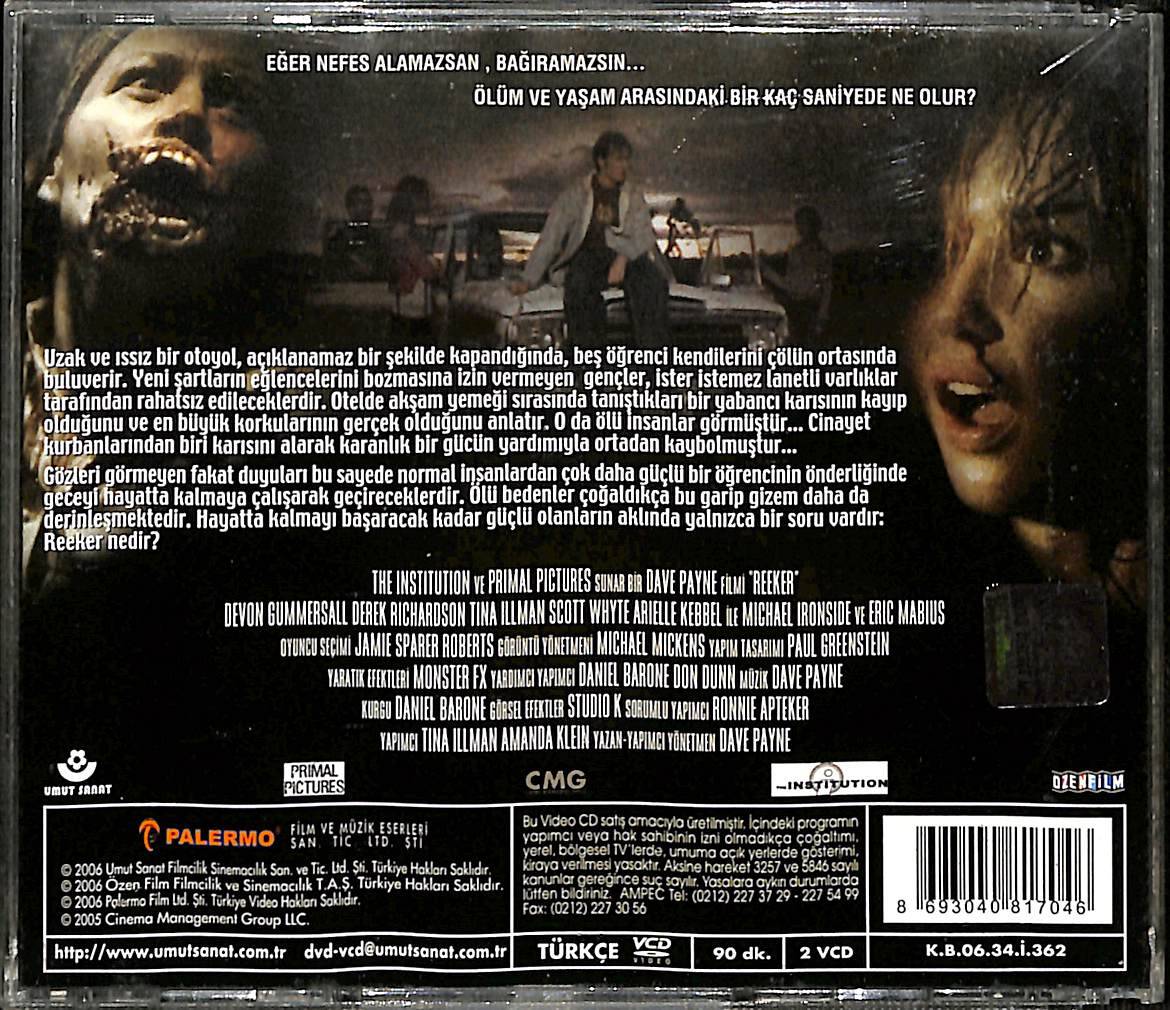 Davetsiz Gelen - Reeker Orjinal VCD Film ' Bir Dave Payne Filmi ' VCD28325 - 2