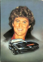 David Hasselhoff Eski Büyük Boy Kartpostal (24x34 cm) KRT12894 - Gökçekoleksiyon