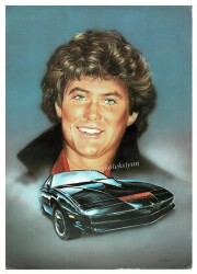 David Hasselhoff Kara Şimşek Büyükboy Kartpostal KRT4759 - Gökçekoleksiyon