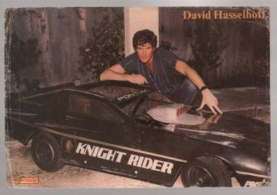 David Hasselhoff (Kara Şimşek) Büyükboy Kartpostal KRT4987 - 1