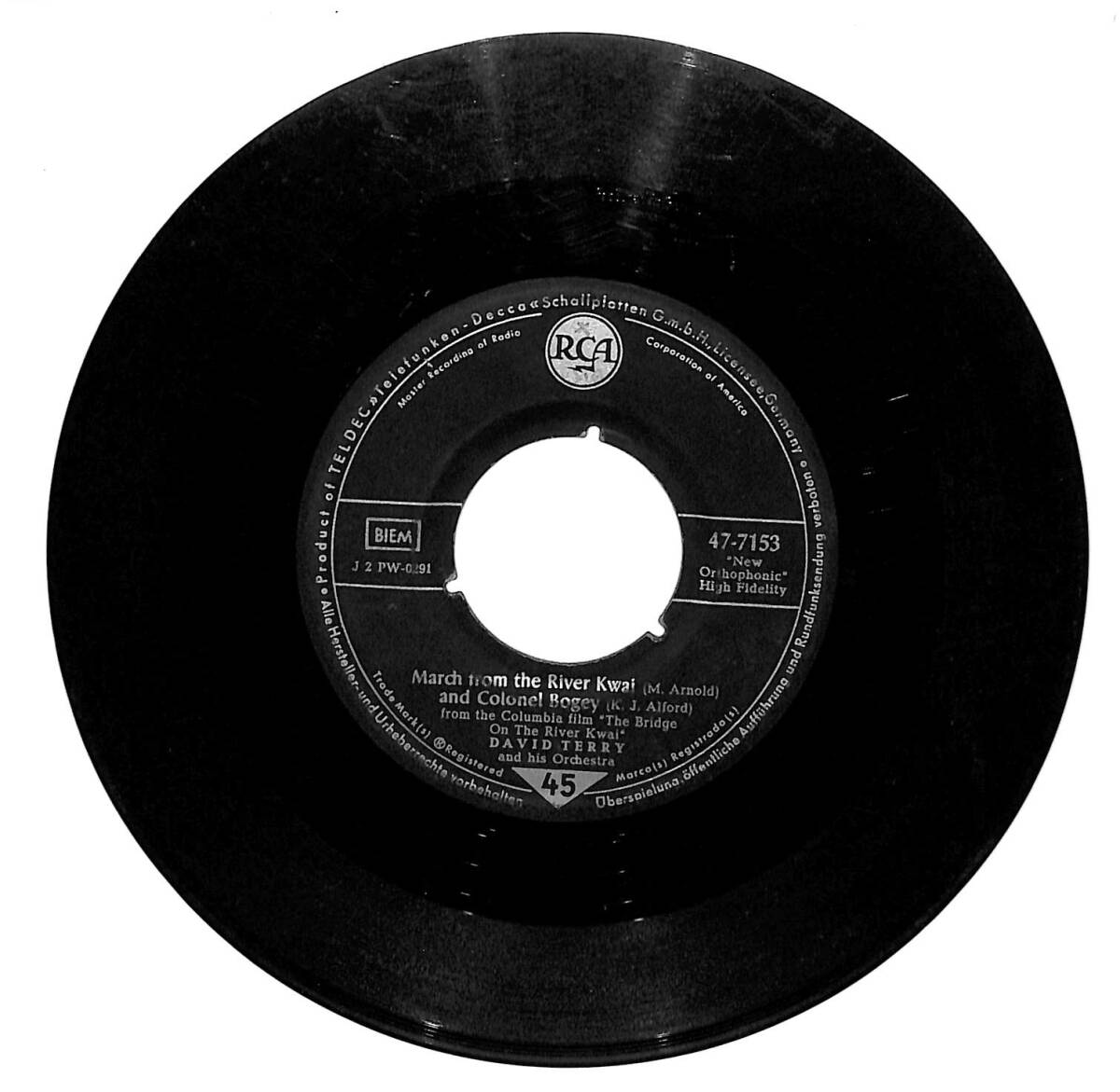 David Terry And His Orchestra - March From The River Kwai And Colonel Bogey / Swingin Shepherd Blues PLAK (10/6.5) PLK25888 - 1