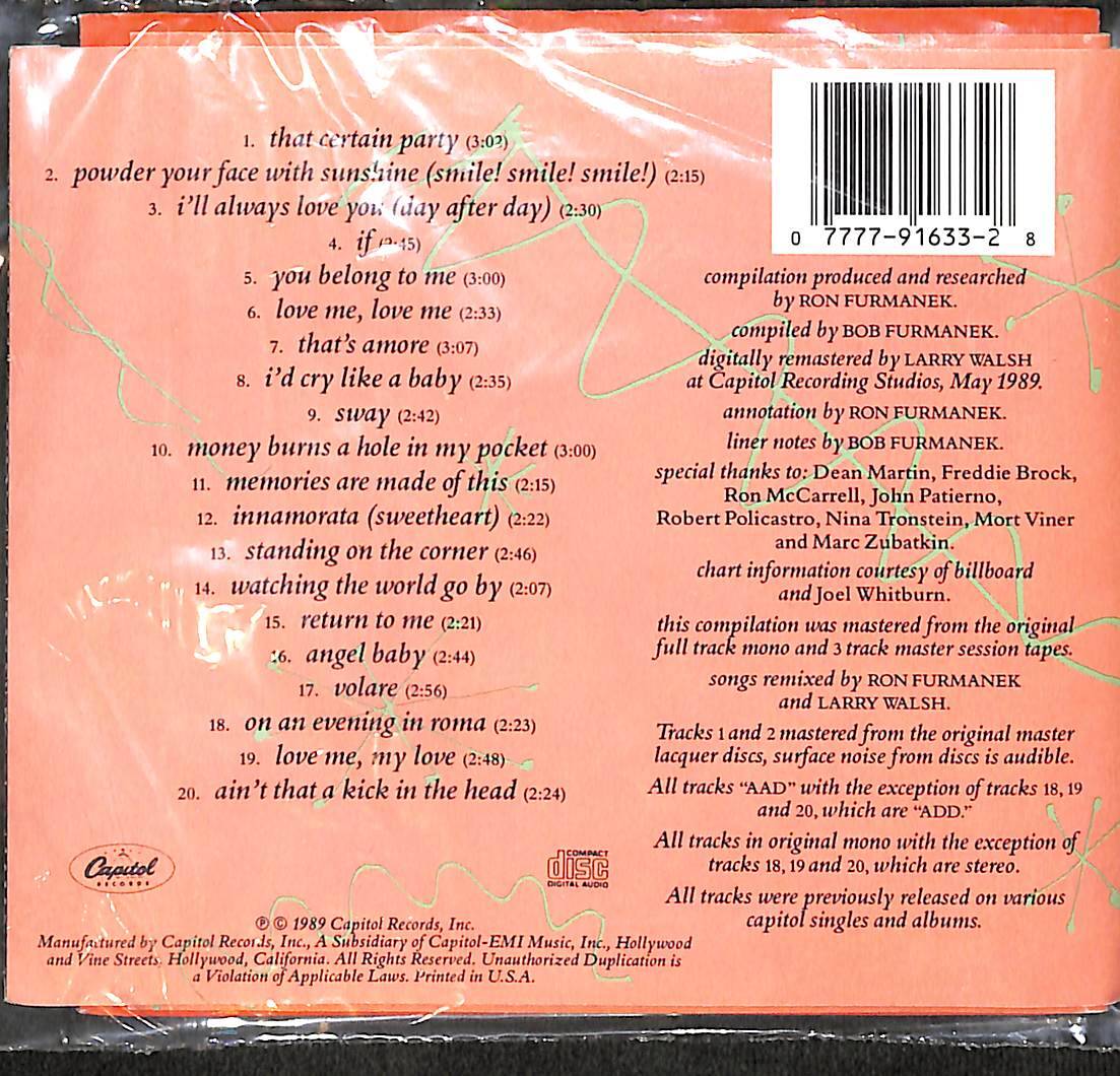 Dean Martin Collectors Series CD (İkinci El) CD5751 - 2