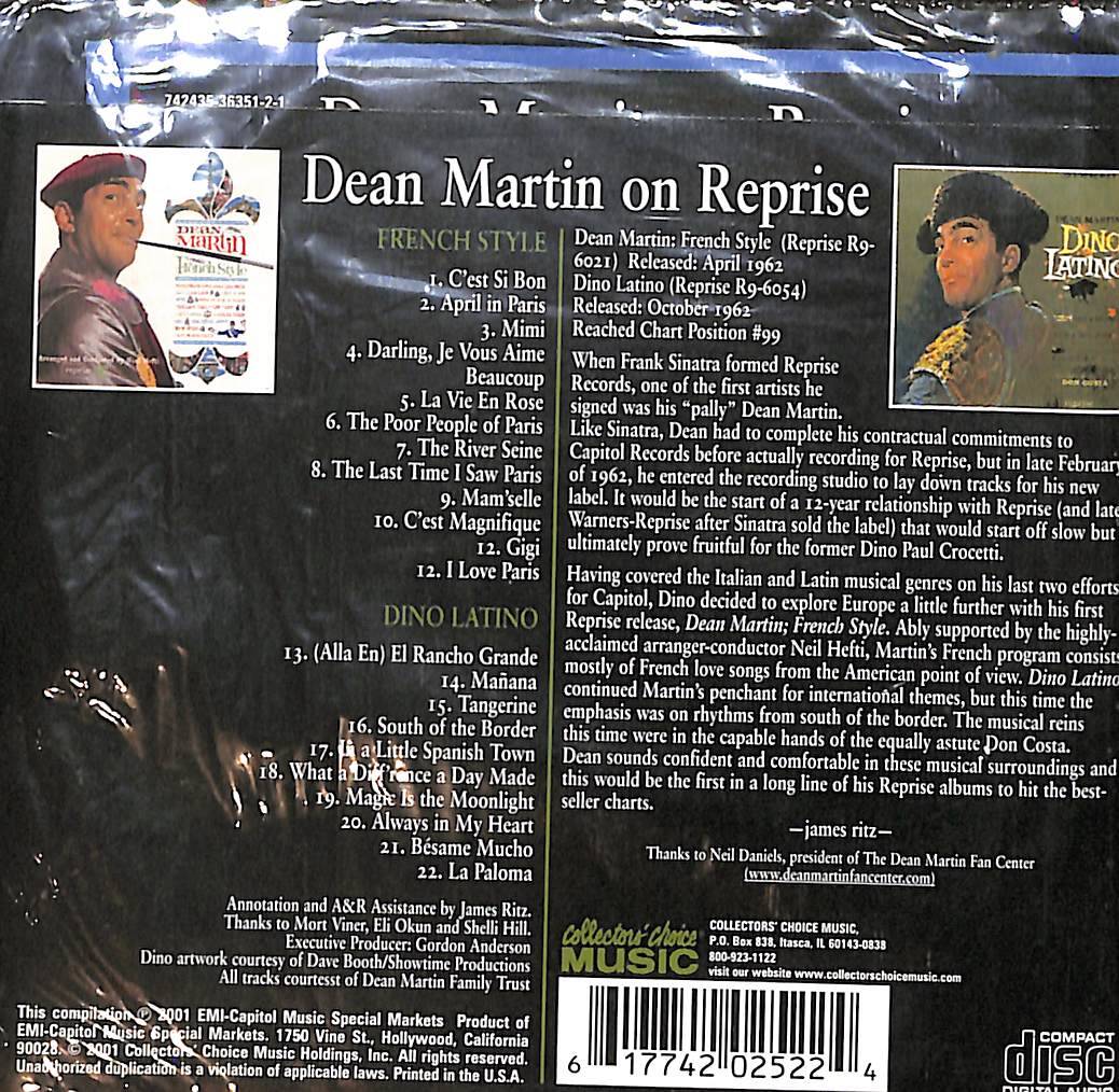 Dean Martin - French Style & Dino Latino CD İkinci El CD5883 - 2
