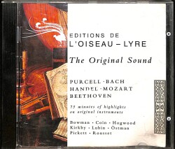Editions De L'Oiseau-Lyre (The Original Sound) CD (İkinci El) CD5527 - Gökçekoleksiyon