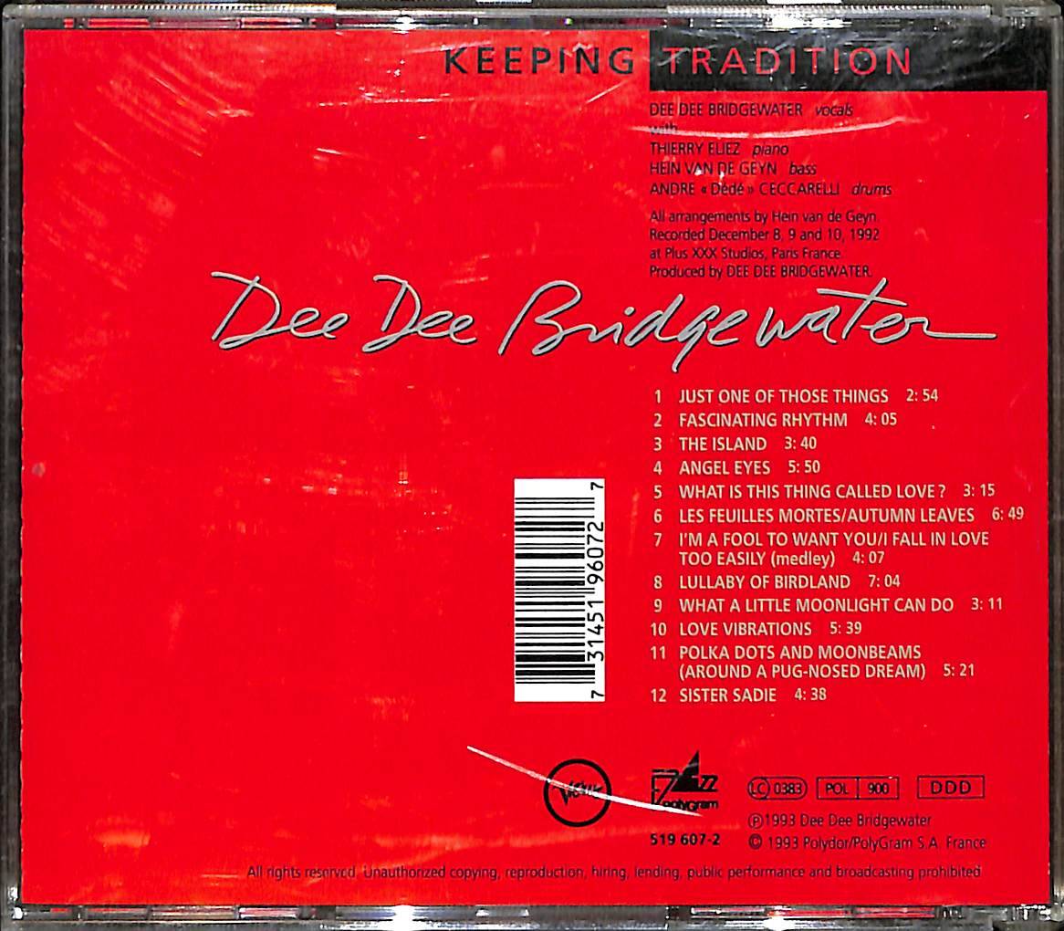 Dee Dee Bridgewater - Keeping Tradition CD (İkinci El) CD5559 - 2
