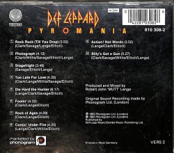 Def Leppard - Pyromania CD (İkinci El) CD4301 - 2