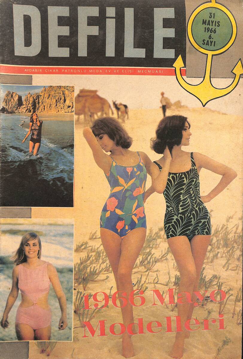 DEFİLE Elişi Dergisi 31 Mayıs 1966 Sayı 6 - 1966 Mayo Modelleri NDR96194 - 1