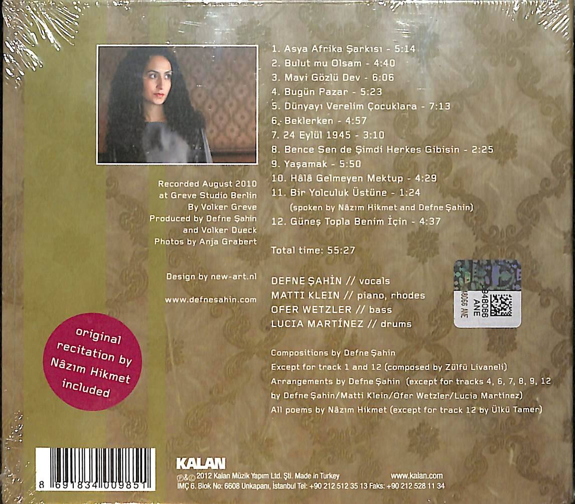 Defne Şahin - Yaşamak CD (Sıfır) CD4743 - 2