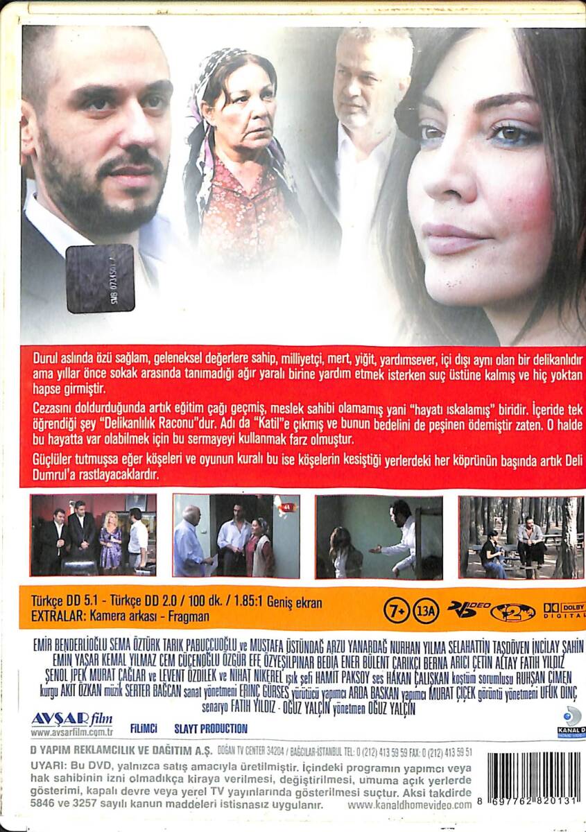 Deli Dumrul: Kurtlar Kuşlar Aleminde – Orijinal DVD (İkinci El) * Emir Benderlioğlu, Sema Öztürk, Mustafa Üstündağ, Arzu Yanardağ - 2010 * DVD2980 - 2