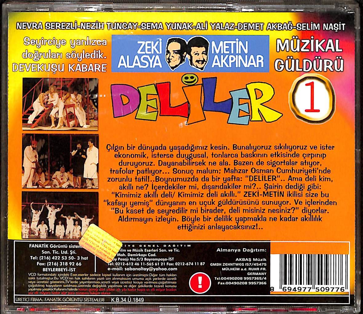 Deliler 1 VCD Film (İkinci El) VCD27697 - 2
