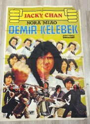 Demir Kelebek - Half a Loaf of Kung Fu (1978) Orijinal Sinema Afişi - Ultra Dev Boy (70x100) - Jacky Chan & Nora Miao AFIS23 - Gökçekoleksiyon