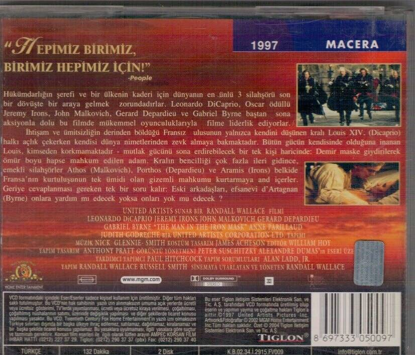 Demir Maskeli Adam VCD Film VCD13356 - 2