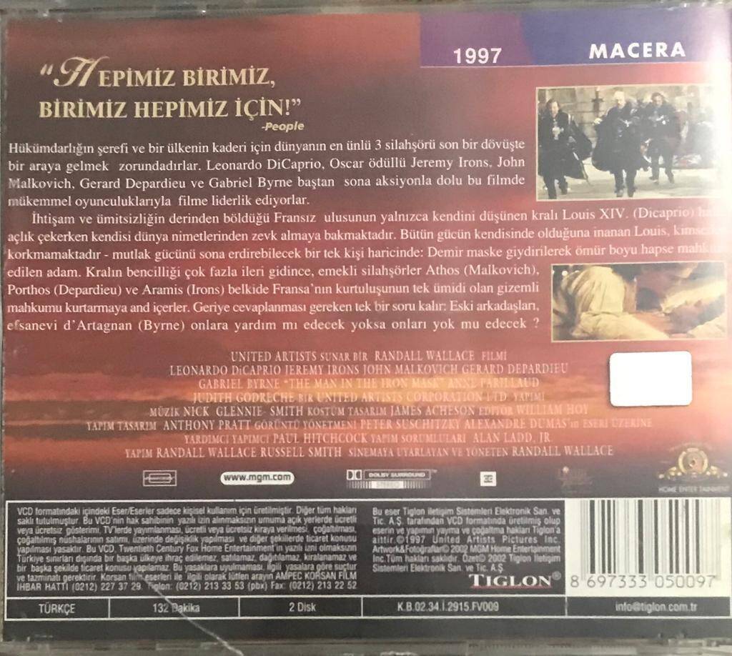 Demir Maskeli Adam VCD Film VCD5575 - 2