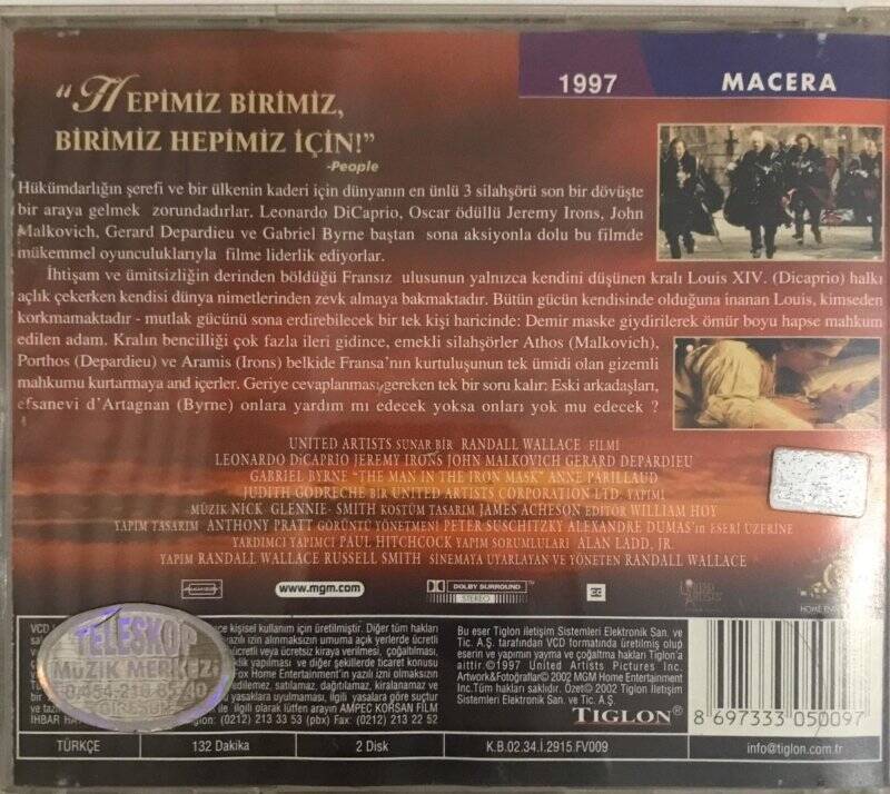 Demir Maskeli Adam VCD Film VCD6665 - 2