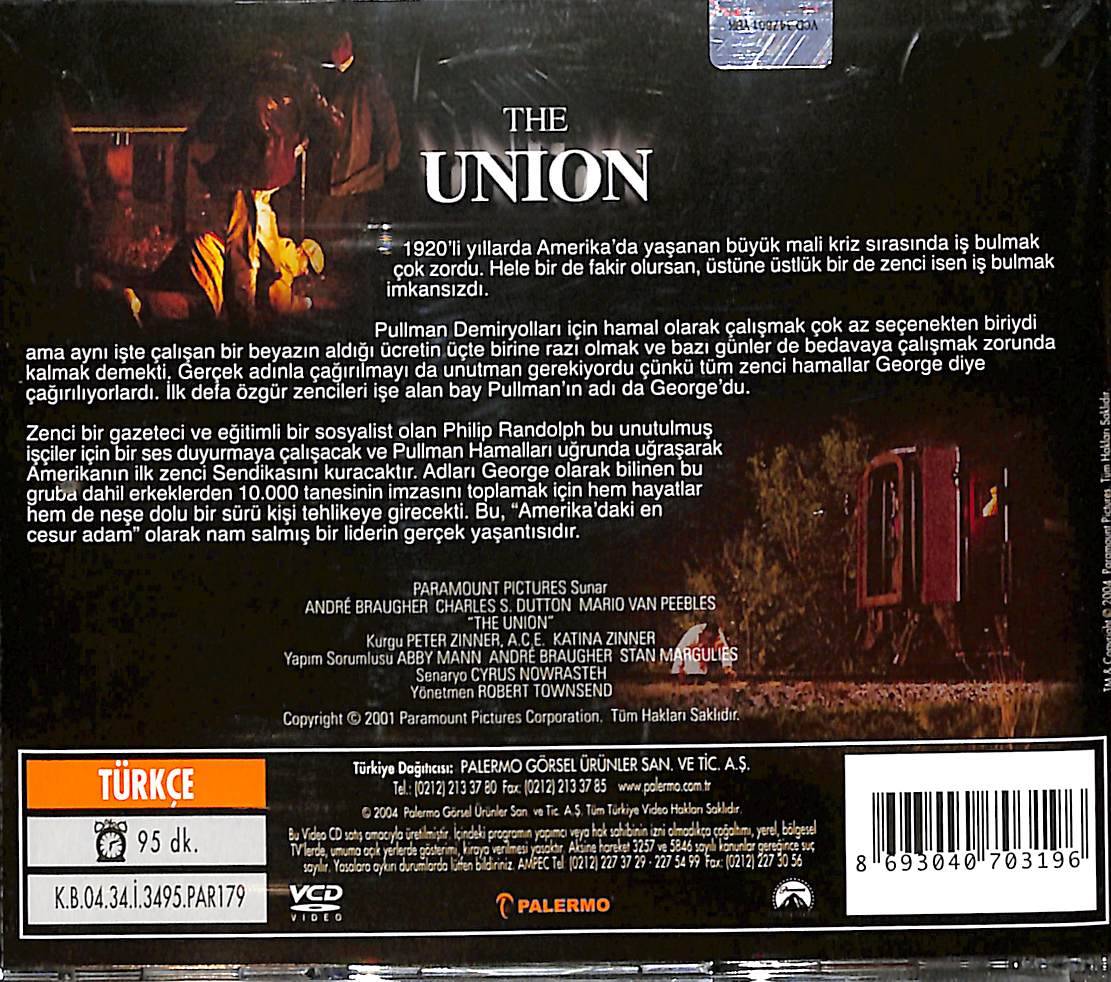 Demiryolu Devrimi - The Union (2004) Orjinal VCD Film ***ÇOK NADİR FİLM*** VCD28453 - 2