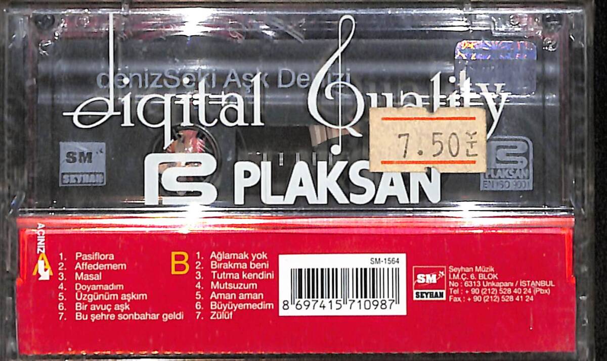 Deniz Seki - Aşk Denizi Orijinal Kaset (Sıfır) KST31042 - 2